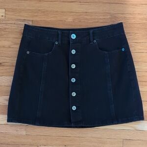American Eagle High Rise A Line Denim Skirt